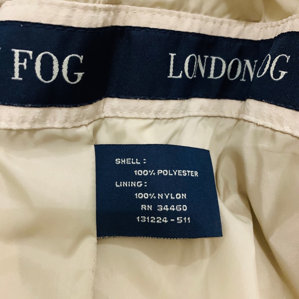 NWOT London Fog Trench Coat with Detachable Hood - Picture 4 of 5